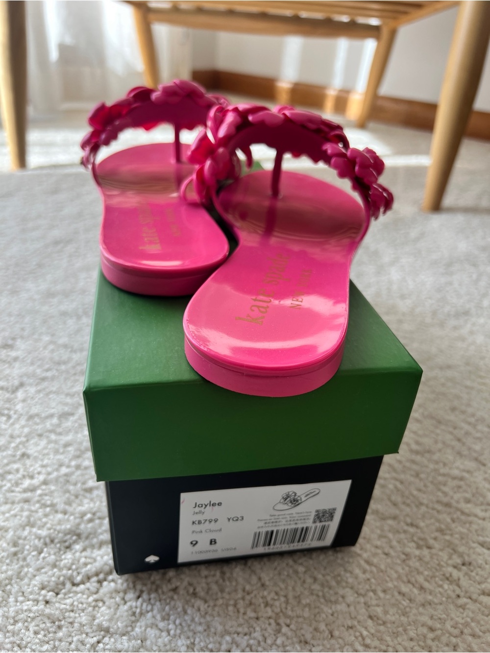 Kate Spade Jaylee Jelly in Pink Cloud Sz 9, Excellent Condition! - Picture 3 of 8